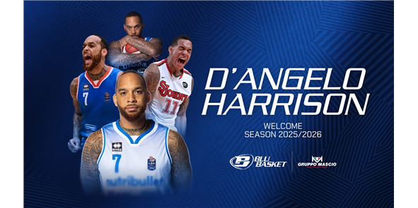 Blu Basket Bergamo: annunciato il colpo D'Angelo Harrison