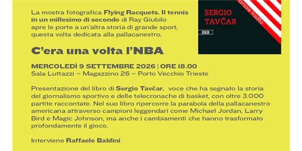 Sergio Tavcar a Trieste per "C'era una volta la NBA"