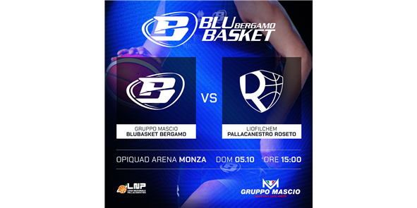 Blu Basket Bergamo: aperta la vendita per i biglietti della partita contro Roseto