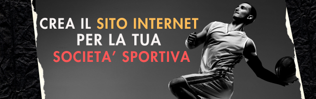 Attiva ora il sito della tua società sportiva con 101 Sport